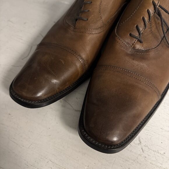 To Boot By Adam Derrick‎ New York Cap Toe Burnished Oxfords Shoes Men\'s Size 13